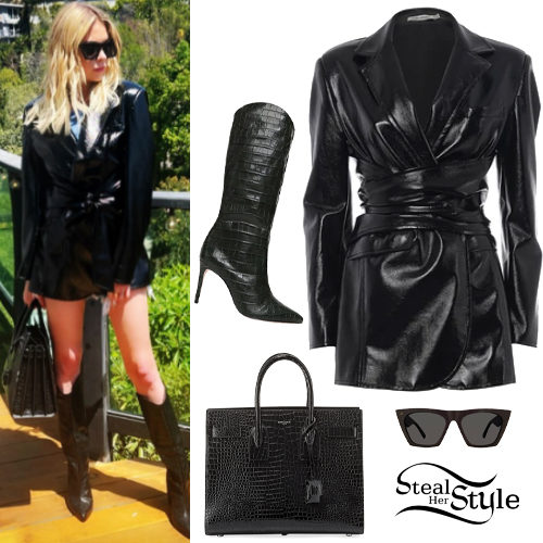 Vinyl Jacket, Black Boots