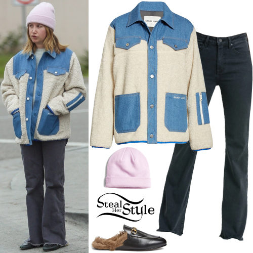 Denim Jacket, Black Jeans