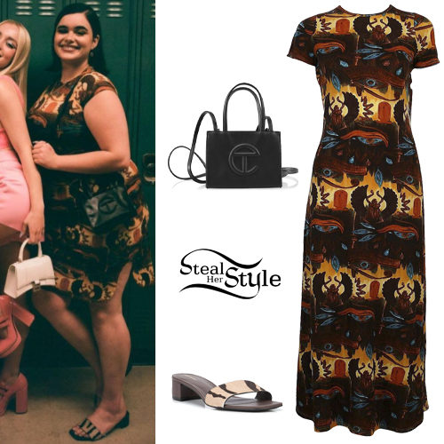 Printed Dress, Zebra Sandals