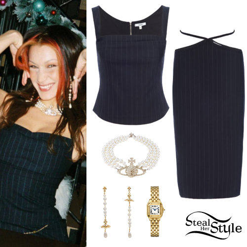 Pinstripe Corset and Pants