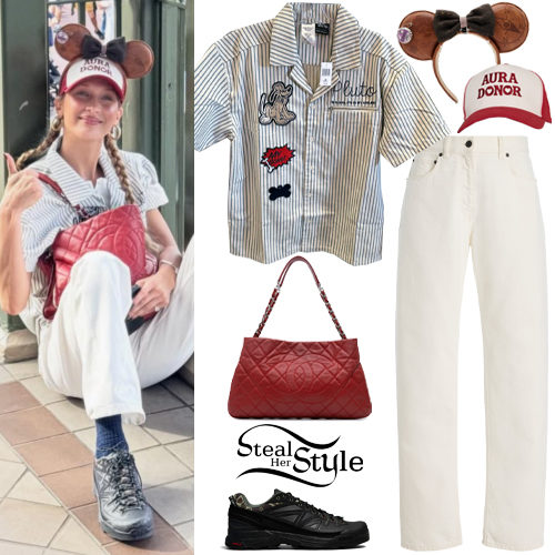 Striped Shirt, White Jeans