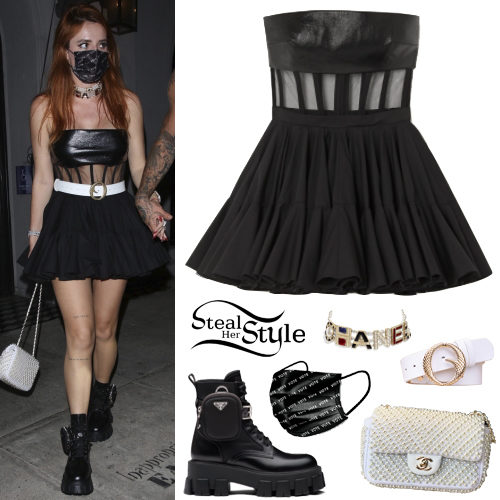 Black Mini Dress and Boots