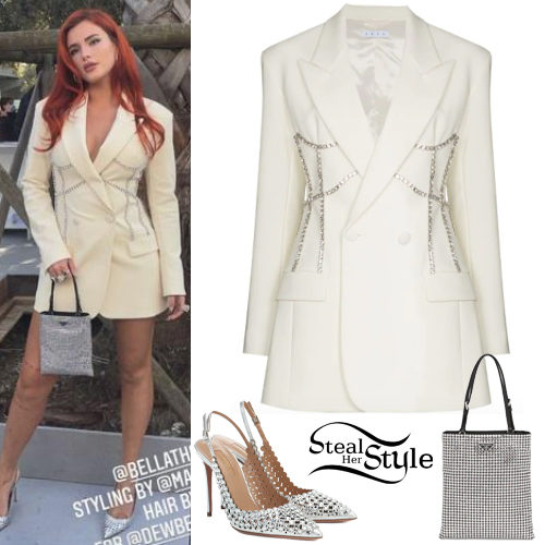 Crystal Blazer Dress and Embellished Pumps