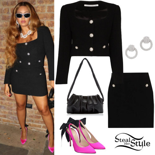 Black Jacket and Mini Skirt