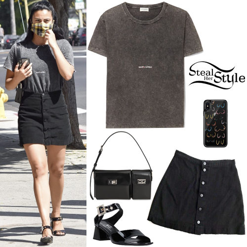 Acid T-Shirt, Black Mini Skirt