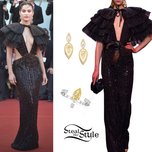 Black Gown, Diamond Jewerly