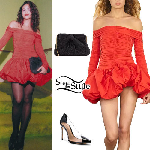 Red Dress, PVC Pumps