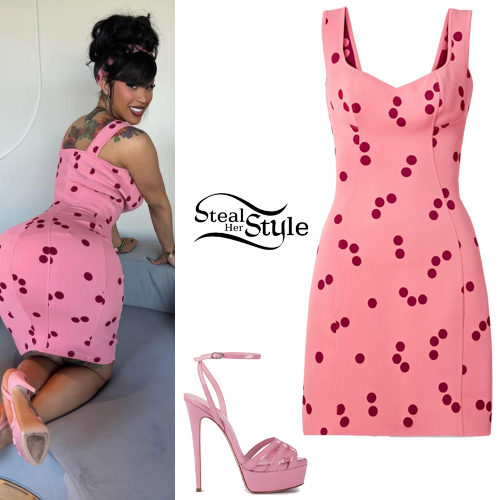 Pink Dress and Sandals