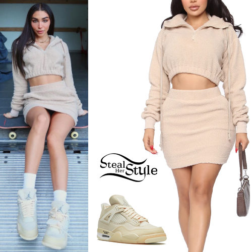 Sherpa Crop Top and Skirt