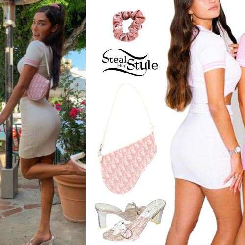 White Knit Top and Skirt