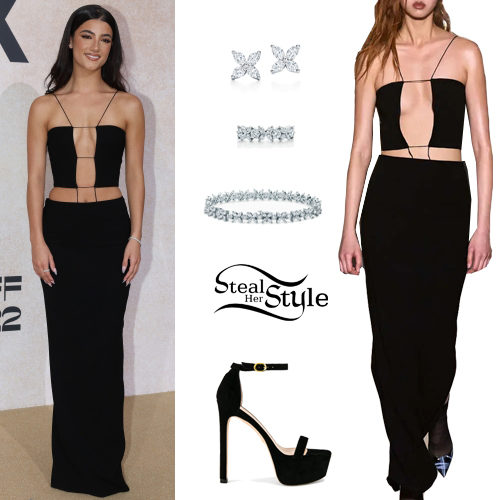 Black Dress, Platform Sandals