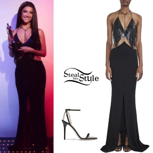 Black Gown and Sandals