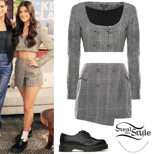 Plaid Crop Jacket and Skort