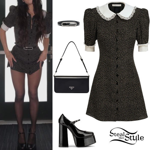 Polka Dot Dress, Platform Pumps