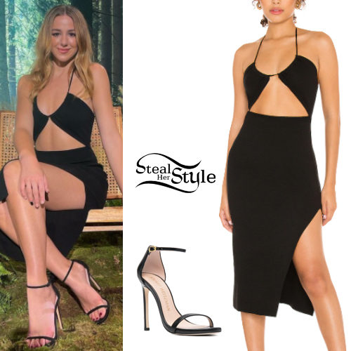 Black Dress and Sandals