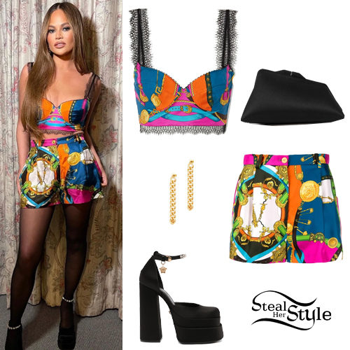 Printed Top and Shorts