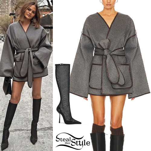 Wool Coat, Black Boots