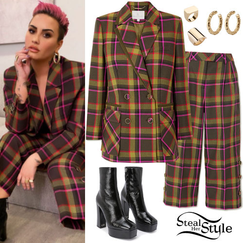 Checked Wool Blazer and Pants