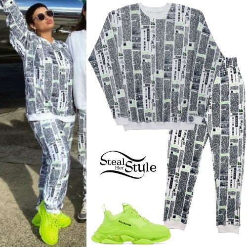 Newspaper Print Sweater and Pants