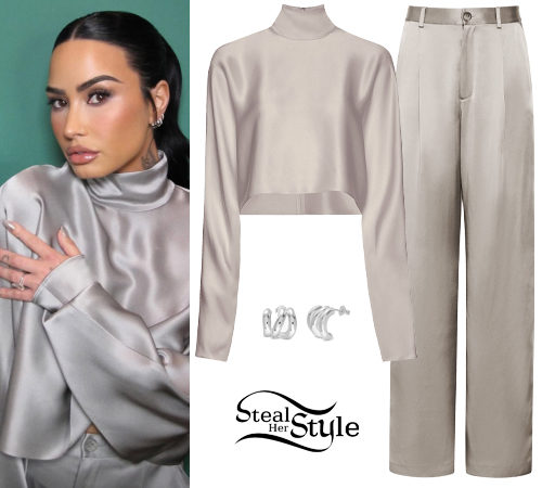 Satin Blouse and Pants