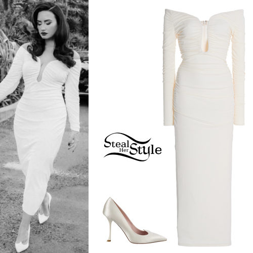 White Dress and Pumps