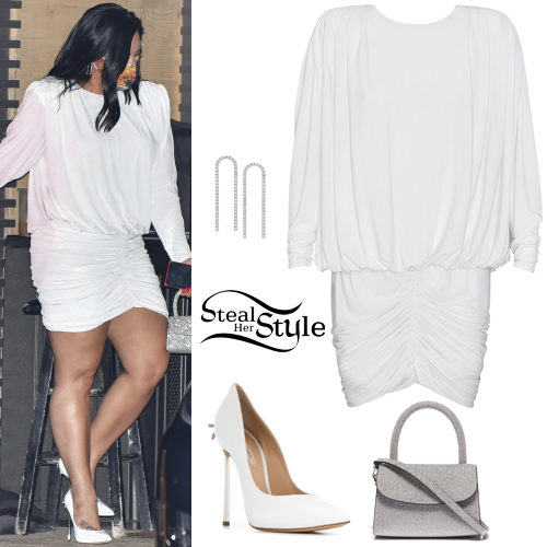 White Dress and Pumps