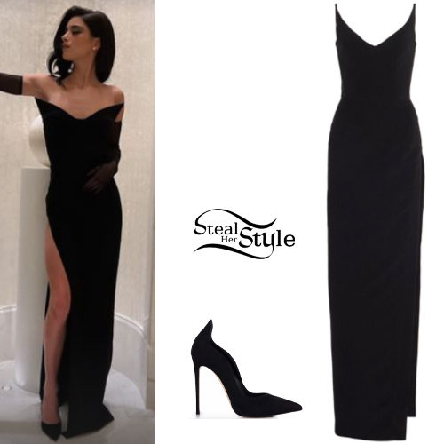 Black Dress and Pumps