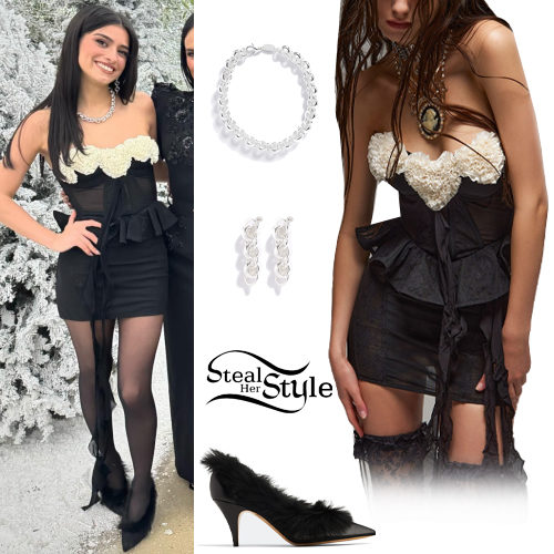 Black Mini Dress and Pumps