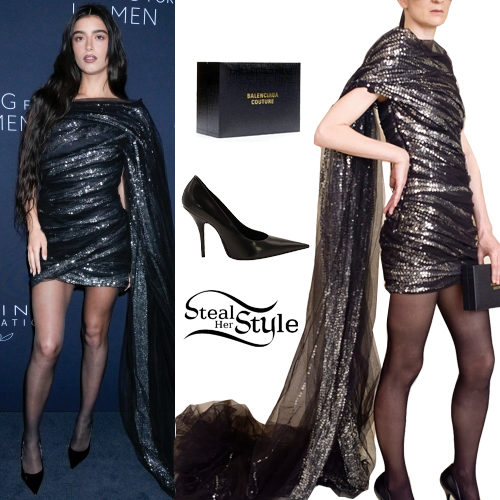 Sequin Mini Dress and Pumps