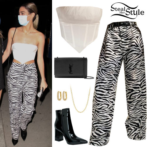 White Top, Zebra Pants