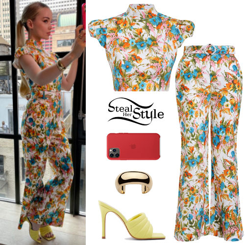 Floral Crop Top and Pants