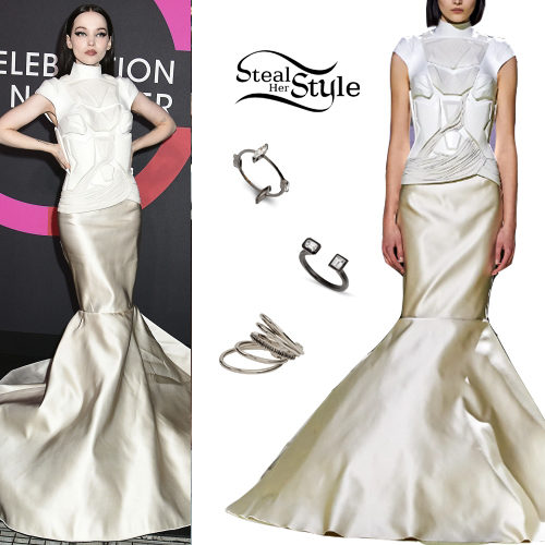 High Neck Corset, Satin Skirt