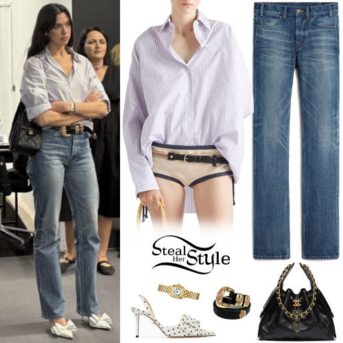 Striped Shirt, Blue Jeans