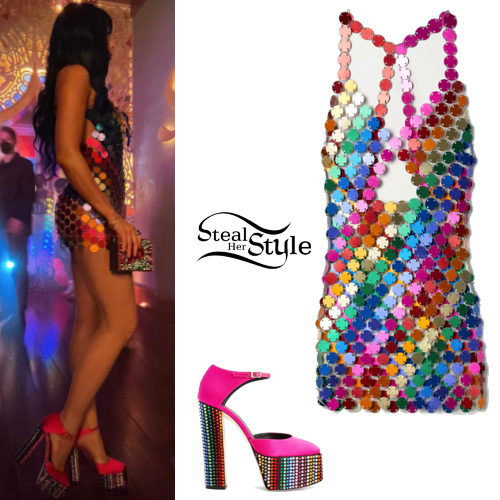 Rainbow Dress and Pumps