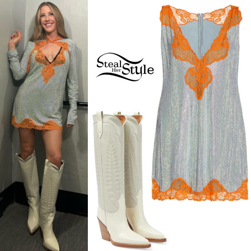 Embellished Dress, Cowboy Boots