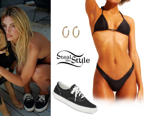 Black Bikini and Sneakers