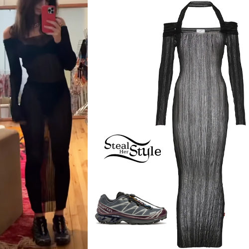 Black Dress, Panel Sneakers