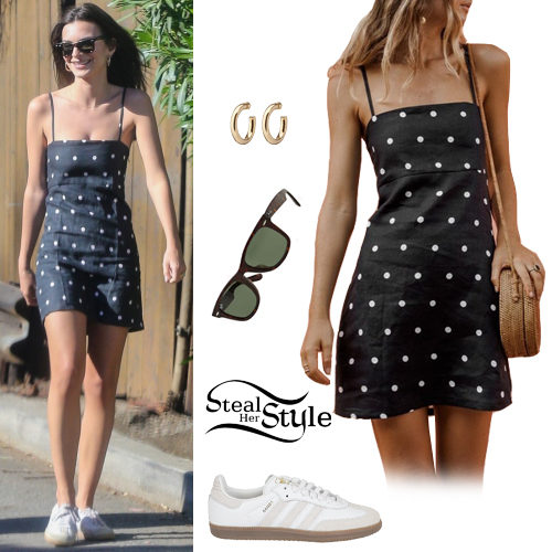 Polka Dot  Dress, White Sneakers