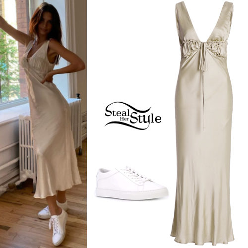 Slip Dress, White Sneakers