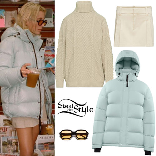 Puffer Jacket, Turtleneck Sweater