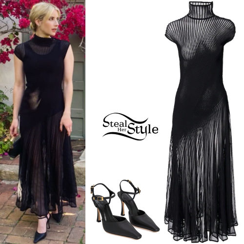 Black Dress and Pumps