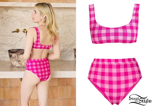 Pink Gingham Bikini
