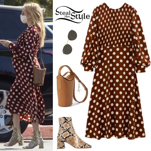 Polka-Dot Dress, Snake Boots