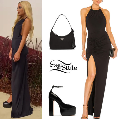 Black Dress, Platform Pumps