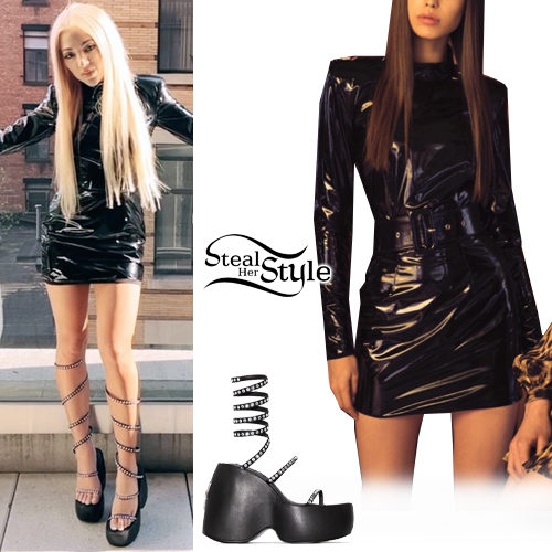 Black Dress, Platform Sandals