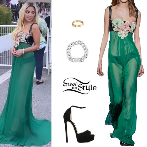 Green Gown, Black Shoes