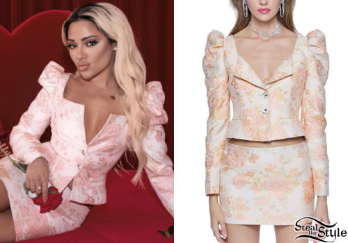 Jacquard Blazer and Skirt