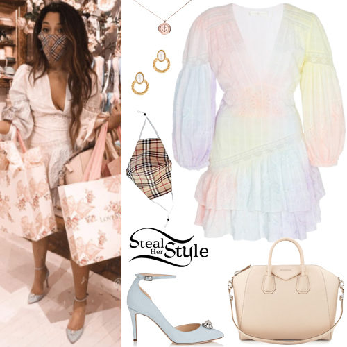 Mini Dress, Ankle-Strap Pumps