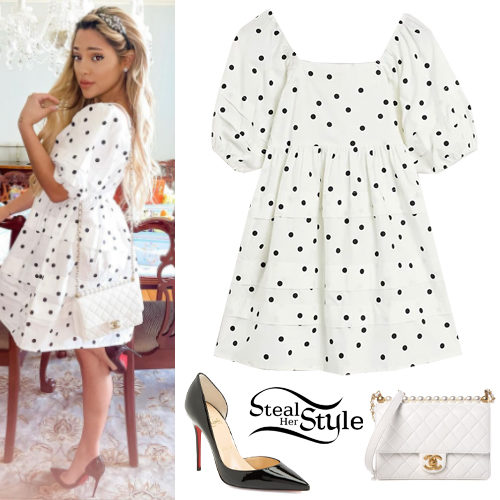 Polka Dot Dress and Pumps