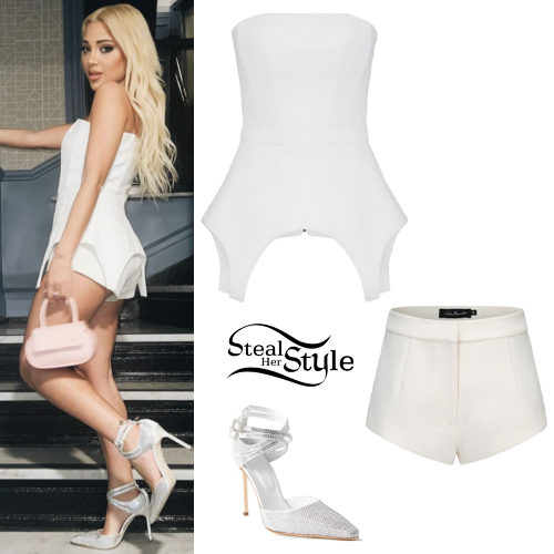 White Corset, Crystal Pumps